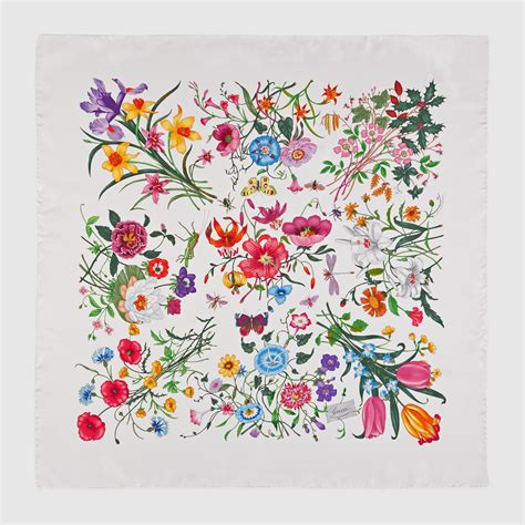 gucci daffodils scarf|sandro gucci flora scarf.